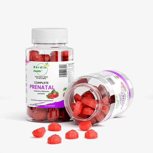 Omega-3 D3 K2, Gummies Complete Prenatal Vitamins, Folic Acid, Iron, Choline for Neural Tube Support, DHA for Fetal