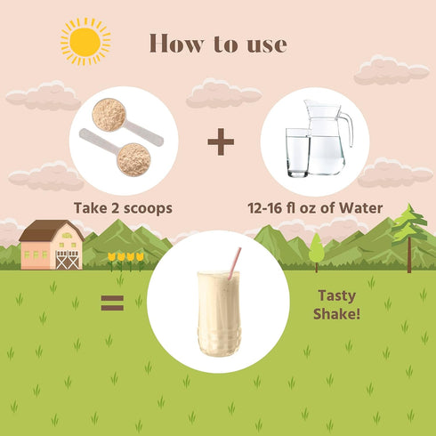 TruHeight Growth Protein Shake Ages 5+ (Vanilla) - Pediatric Recommended Nutrients for Kids & Teens