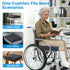 ComfyInLove Tailbone, Wheelchair Seat Cushion - Cooling Gel & Memory Foam Office Chair Cushion with Non-Slip Bottom