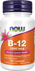 Now Foods Vitamin B-12, 1000 mcg, 100 Lozenges for Energy & Metabolism Support