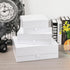 Large White Gift Box 2 Pcs, 13.5x11.8x4.7 Inches, Luxury Rectangle Gift Boxes with Magnetic Closure Lid for Gift