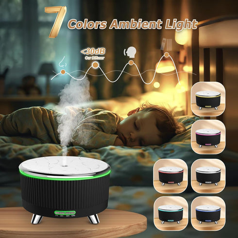 vinfucher 500ml,Diffusers 7 3 Essential Oil Diffuser for Large Room for Home with R/C,Aromatherapy Diffuser Waterless