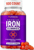 LifeCentricHealth Iron Gummies for Adults & Kids, Vegan Gluten Free Blood Builder