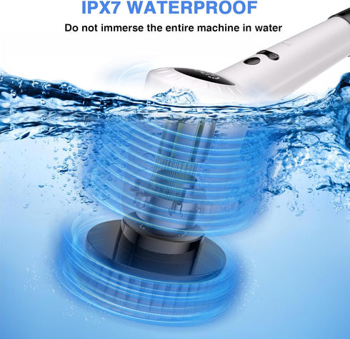 Kolagan Arm3 7 Electric Spin ScrubberUpgrade Electric Spin Cordless Tub and Tile Scrubber w/ Adjustable Extension Speed