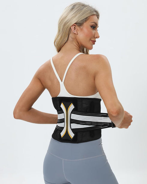 Back Brace for Lower Back Pain - Decompression Lumbar Support Belt with 3D Lumbar Pad for Men/Women Pain Relief from