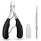 Toenail Clippers, Medical Grade Toe Nail Trimmer, Stainless Steel Sharp Pedicure Clippers for Thick Nails