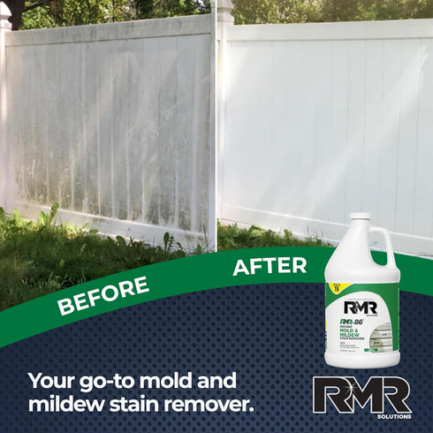 RMR-86 Instant Mold and Mildew Stain Remover Spray - Scrub Free Formula, 1 Gallon