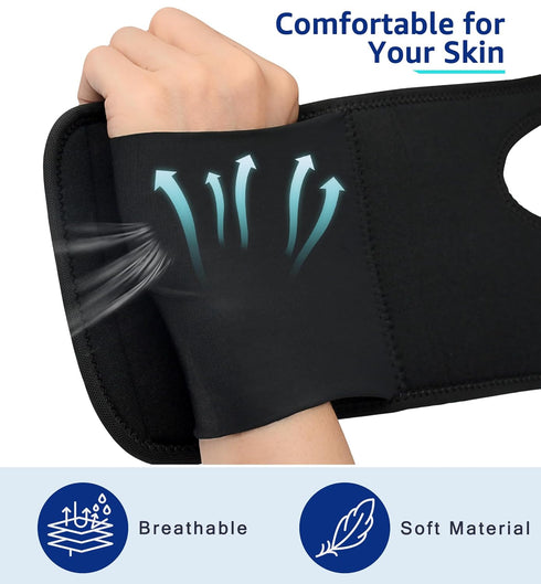 HiRui Wrist Support Brace with Splint for Men and Women, Hand Support for Carpal Tunnel, Arthritis, Tendonitis, Pain