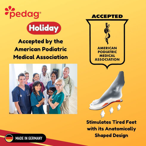 Pedag Holiday 3/4 Length Sheepskin Orthotic Inserts, Handmade in Germany, Arch Support, Tan, 1 Pair, US Women 11 / EU