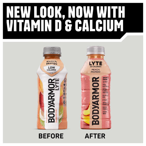 Potassium-Packed Athletes,16 Oz BODYARMOR LYTE Sports Drink Low-Calorie Sports Beverage, Blueberry Pomegranate, Natural
