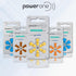 powerone Size 13 Hearing Aid Batteries, Zinc Air P13, Pack of 60