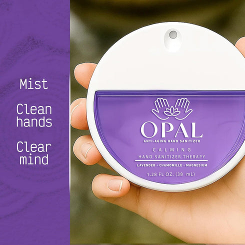 OPAL 1.18oz WELLNESS Hand Sanitizer Spray Travel Size Relaxing Hand Sanitizer Therapy with Lavender, Chamomile