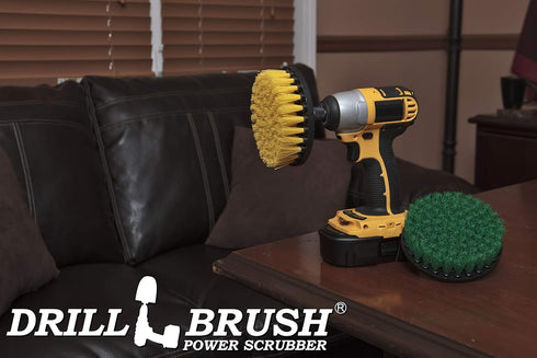 Power Scrubber Bathroom and Kitchen Brush Set, Cleaning Supplies, Drill Brush, Bath Mat, Soap Scum, Hard Water, Rust