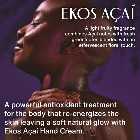 natura - Ekos Açaí Hand Cream - 2.6oz Anti-Dullness Skin Moisturizer, Fast Absorption Vegan Skin Care, Brazilian Beauty