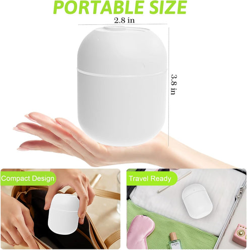 YDHZ 220ml 7 Small Essential Oil Diffuser, Aromatherapy Diffusers for Home Fragrance Aroma Diffuser with LED Color