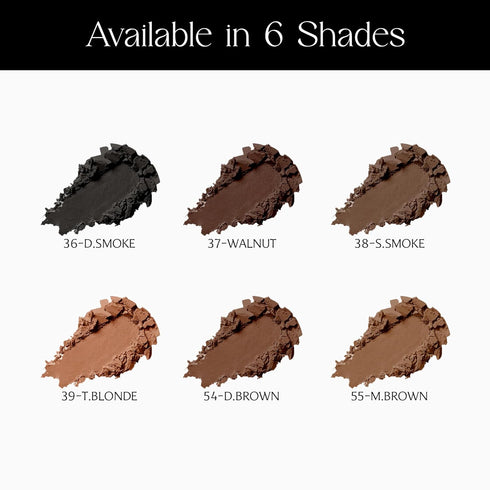 SORMÉ Smudge Proof Long Lasting Eyebrow Powder for Women - Soft Smoke, Brush & 3 Shaping Stencils