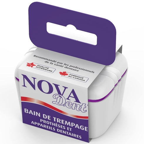 Dentures Cleaner Soaking Bath – Container for Dental Appliances’ Cleaning Solution (Classic)
