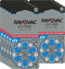 Rayovac Extra Advanced Hearing Aid Batteries, Size 675, Blue Tab, PR44, Pack of