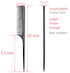 PERFEHAIR Teasing Comb for Fine Hair, Anti-static Long Bakelite Rat Tail Comb for Back Combing and Volume