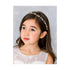 SWEETV Flower Girl Headpiece - Pearl Girls Headband for Wedding, Princess Hair Accessories for Birthday Party