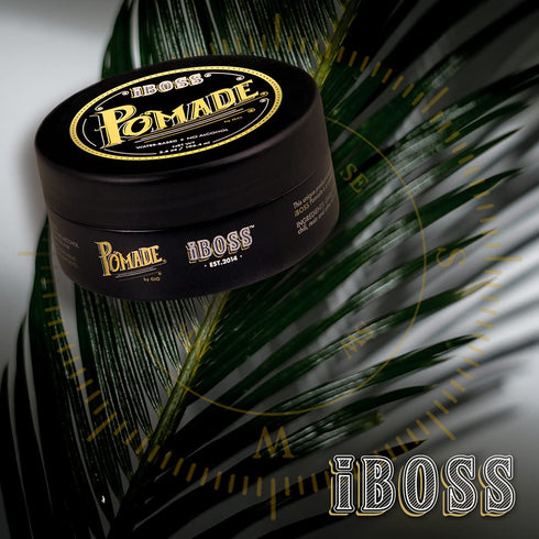IBOSS POMADE-Barber Quality - High end Pomade -Nutrient Blend- No Flakes - (3.8oz)