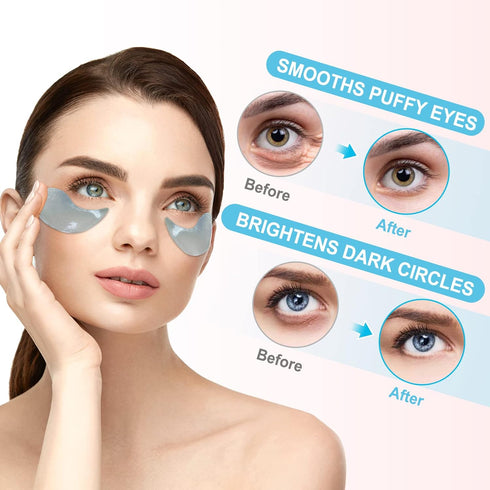 LAVONE Under Eye Patches - 30 Pairs Hydrating & Anti-aging Eye Mask for Dark Circles, Puffiness, Wrinkles, Eye Bags