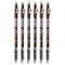 Kiss Go Brow Eyebrow Wooden Pencil, Light Medium Brown (6 Pieces)