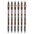 Kiss Go Brow Eyebrow Wooden Pencil, Light Medium Brown (6 Pieces)