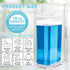 Laundry Detergent Dispenser 3 Pack Laundry Soap Dispenser 78 oz Liquid Detergent Dispenser for Laundry Room Organization with 6 Removable Labels for Detergent Softener Bleach Powder Soda etc by Monrocco