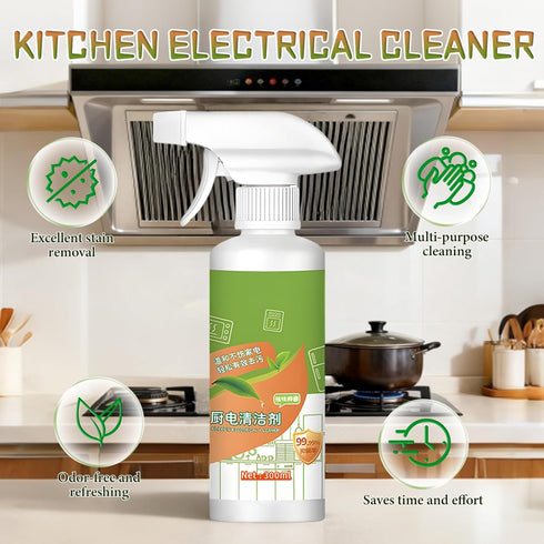 QnmtShna Hood(300ML) Natural Formula household Appliances,Multipurpose Home & Kitchen Cleaner Spray, Kitchen Appliance