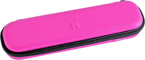 Triple Bristle Sonic Toothbrush Travel Case, Portable Breathable Hard Carrying Bag for Traveling, Pink