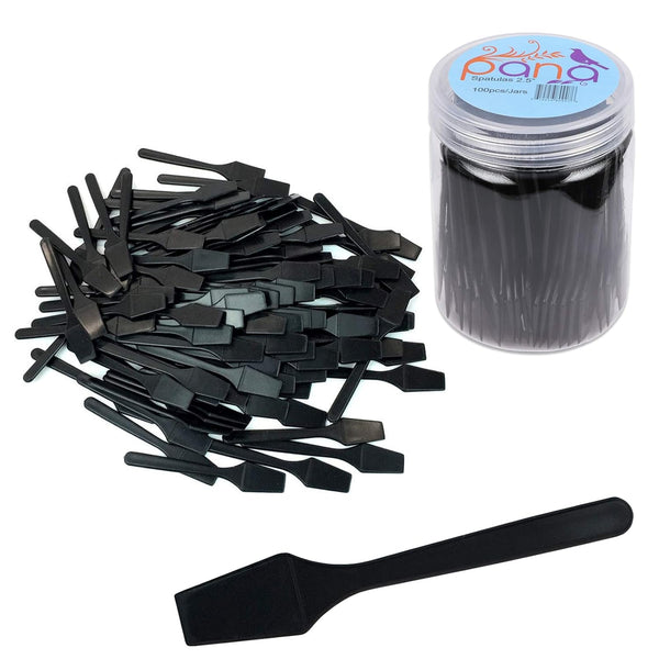 100 Pieces Disposable Plastic Spatulas, 2.5" for Skin Care Facial Cream and Mask