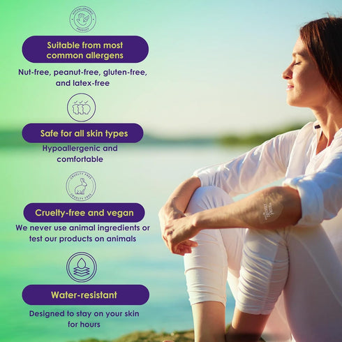Relief Day Patch - Arnica, White Willow Bark, Saffron & Peppermint for Soreness and Discomfort for Women and Men