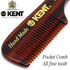 Kent 83T Small Gentleman's Beard and Mustache Pocket Comb - Fine Toothed Travel Size for Grooming
