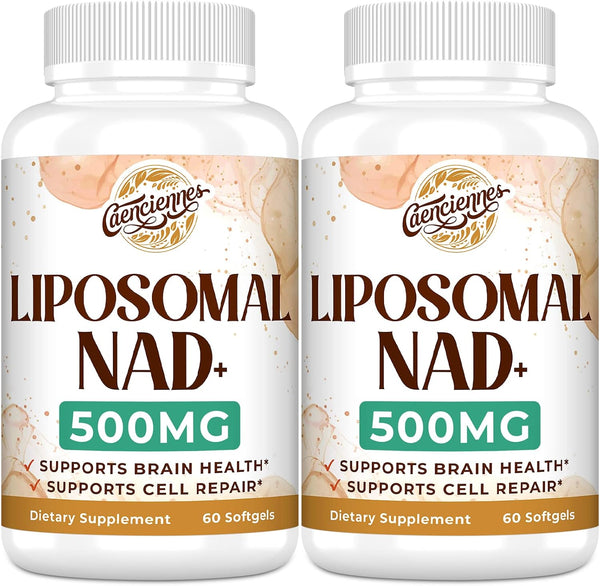 Liposomal NAD+ 500 MG Supplement, True NAD Plus for Cellular Energy, Superior Absorption, Healthy Aging, 120 Serving