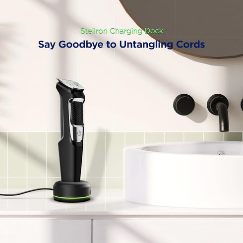 Stand Charger for Philips Norelco Multi-Groomer 3000 Trimmer Models, USB Powered Charging Dock with LED Indicator