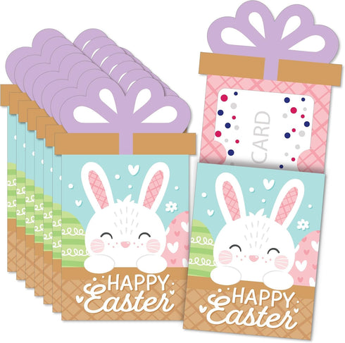 Big Dot of Happiness Easter Gift Card Holders, Spring Bunny, Bunny Money