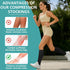 Owcorowan 3 15-20 mmhg Pairs Open Toe Compression Socks for Men & Women - Knee High Stockings for Circulation Support