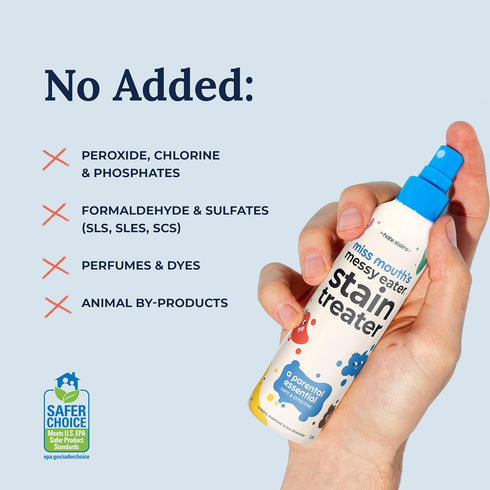 Miss Mouth's Messy Eater Stain Treater Spray - 4oz Stain Remover - Newborn & Baby Essentials - No Dry Cleaning Food,