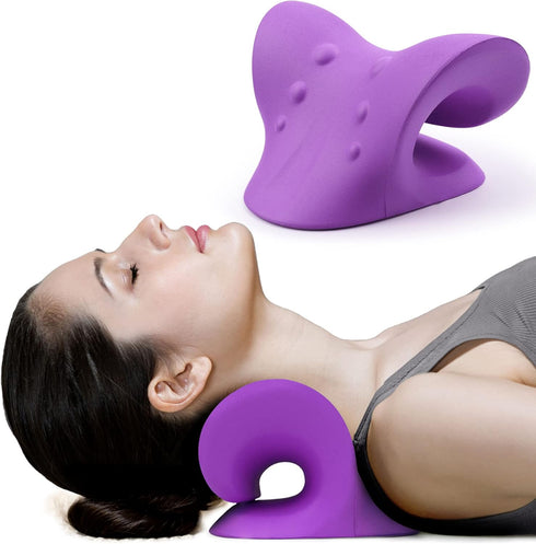 RESTCLOUD Neck and Shoulder Relaxer, Cervical Traction Device for TMJ Pain Relief and Spine Alignment, Chiropractic