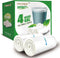 Clear Small Trash Bags, 4 Gallon Garbage Bags, 110 Count, FORID Wastebasket Bin Liners for Bathroom, Office
