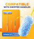 Heavy Duty Duster Kit with 20 Refills & 1 Handle, Compatible with Swiffer Dusters, Unscented Disposable Dusters