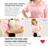 Post Op Easy Open Mastectomy Recovery Top with Pockets & Fasteners for Drains, Pink