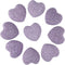 rockcloud Purple Lava Rock Stone Heart Shape Pocket Stones Dyed Lava Rocks