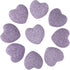 rockcloud Purple Lava Rock Stone Heart Shape Pocket Stones Dyed Lava Rocks