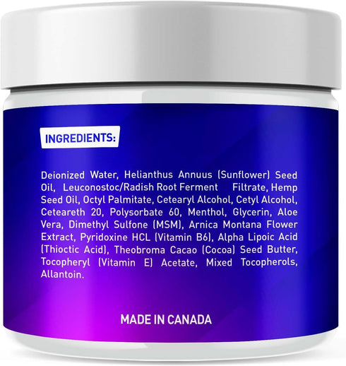 Pharmapulse B6, Neuropathy Cream Maximum Strength for Feet, Hands, Legs, Toes, Lower Back - Alpha Lipoic Acid, Arnica