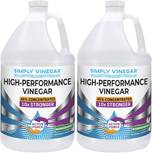 Simply Vinegar Industrial Strength 49% Vinegar High-Performance Concentrated Cleaner for Home, Garden, Driveways &