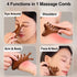 Tiyoha 4 1 in Wooden Head Scalp Comb Massager for Hair| Face| Eye Around|Neck|Whoe Body|Sandalwood Gua Sha Scraping