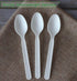 Compostable Spoons,BPI Certified,100 Count 7" Heavy-duty Disposable Cutlery Spoons