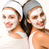 Whaline Spa Facial Headband, Terry Cloth Adjustable Towel for Face Washing, Shower, 3 Pieces (White, Black, Gray)